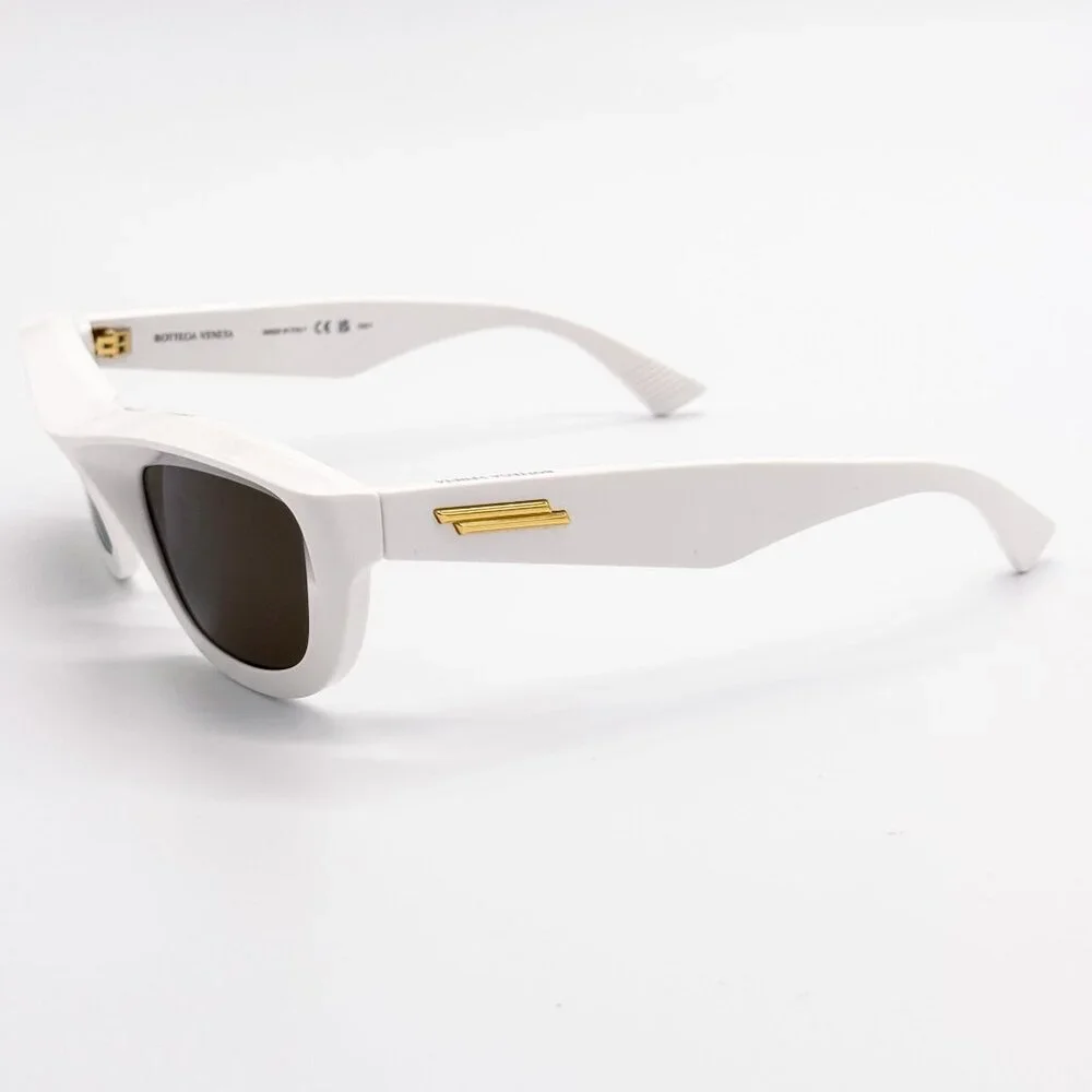 NEW BOTTEGA VENETA SUNGLASSES BV1326S 004 IVORY WOMEN EYEWEAR